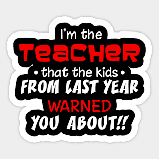 TEACHER Sticker